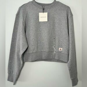 Calvin Klein Jeans Light Gray Sweatshirt